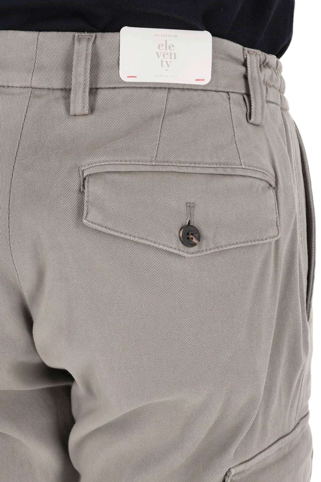 Eleventy Pantalone cargo in lyocell-cotone N75PANN05 TET0N002/2 07 