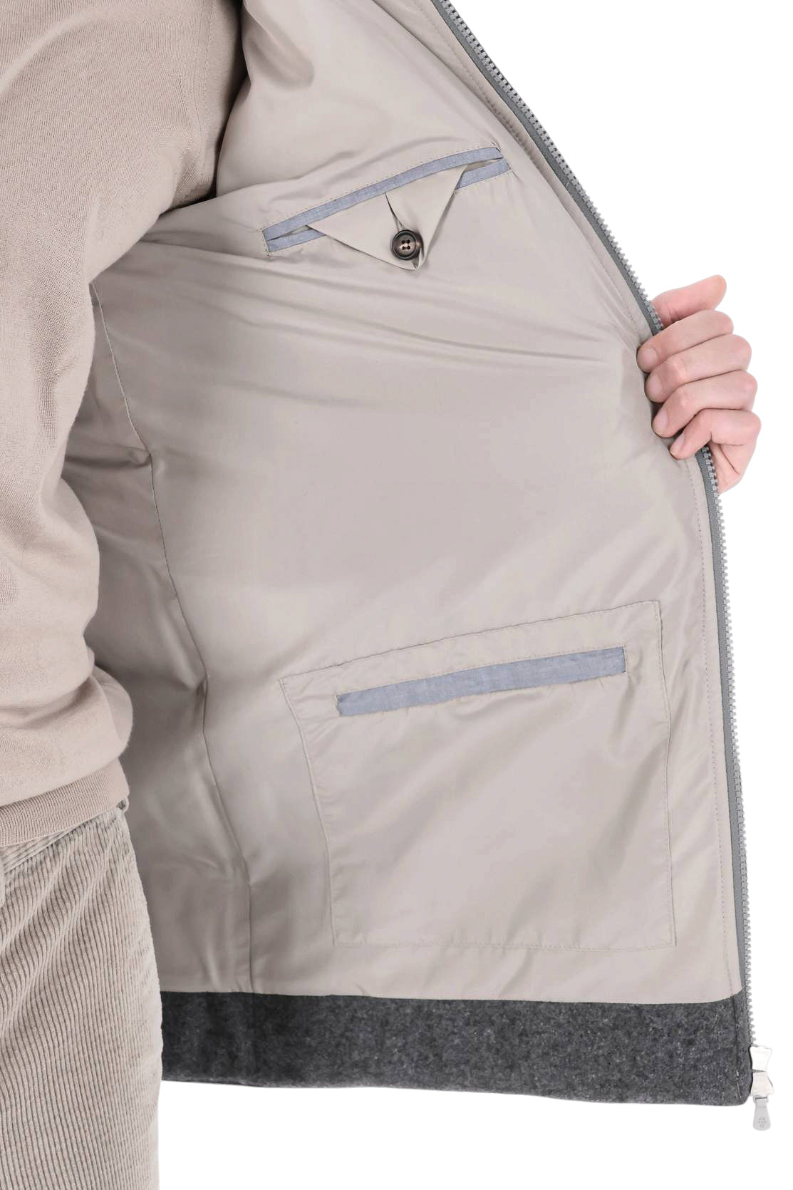 Eleventy Parka in cashmere imbottito in piuma con cappuccio N75SPON02 TES0N168 14 