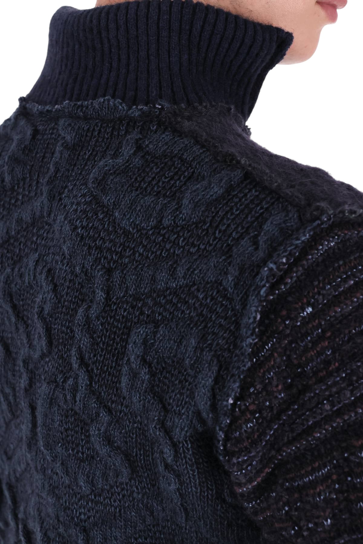 Essensi Maglia full zip Elba in lana-mohair-viscosa-alpaca ELBA/2 B 