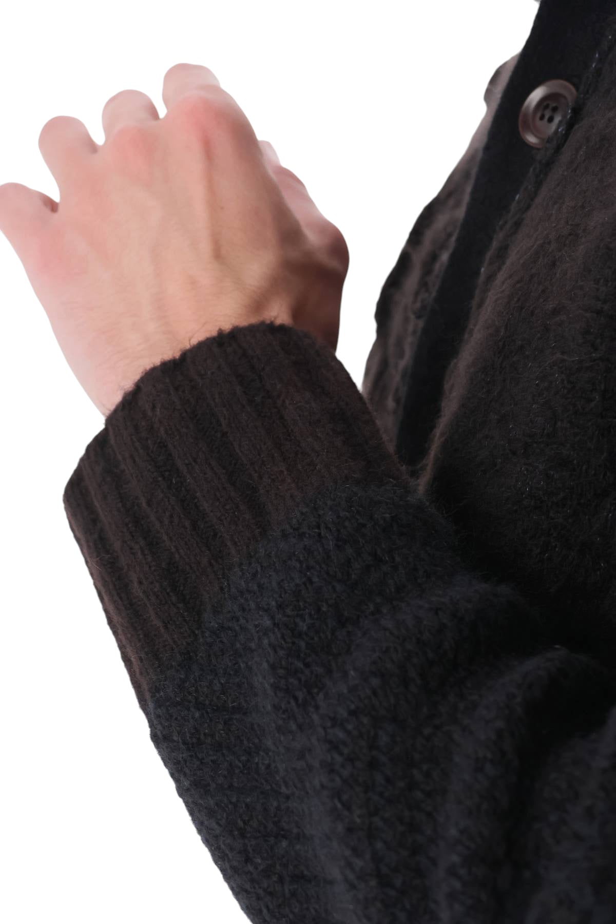 Essensi Cardigan Palermo con collo alto in lana-mohair-viscosa-alpaca PALERMO A 