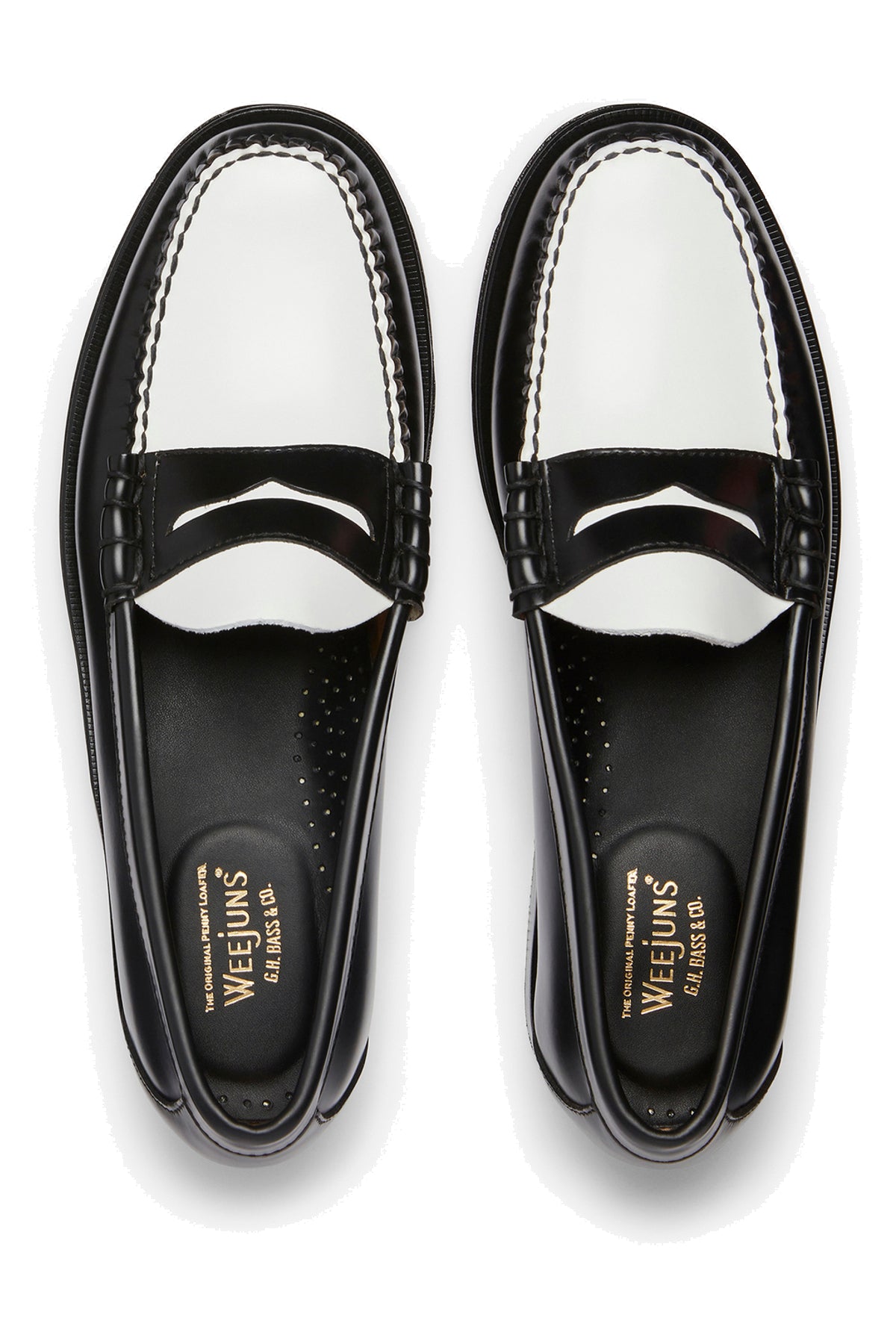 G.H.BASS&CO Mocassino Weejuns penny bicolore in pelle BA11010H/2 001 