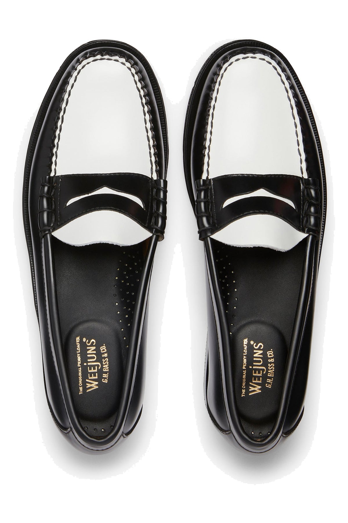 G.H.BASS&CO Mocassino Weejuns penny bicolore in pelle BA11010H/2 001 