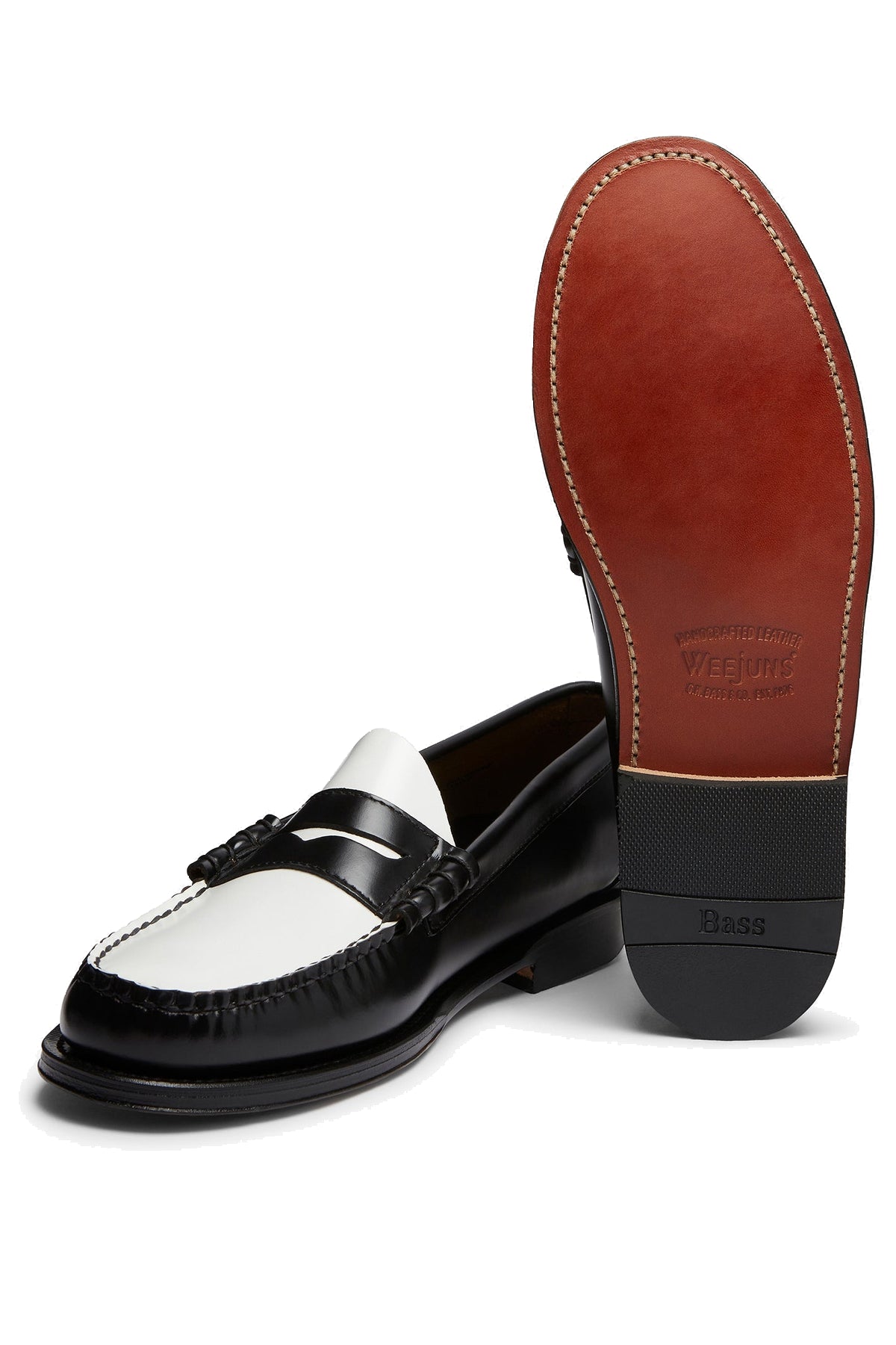 G.H.BASS&CO Mocassino Weejuns penny bicolore in pelle BA11010H/2 001 