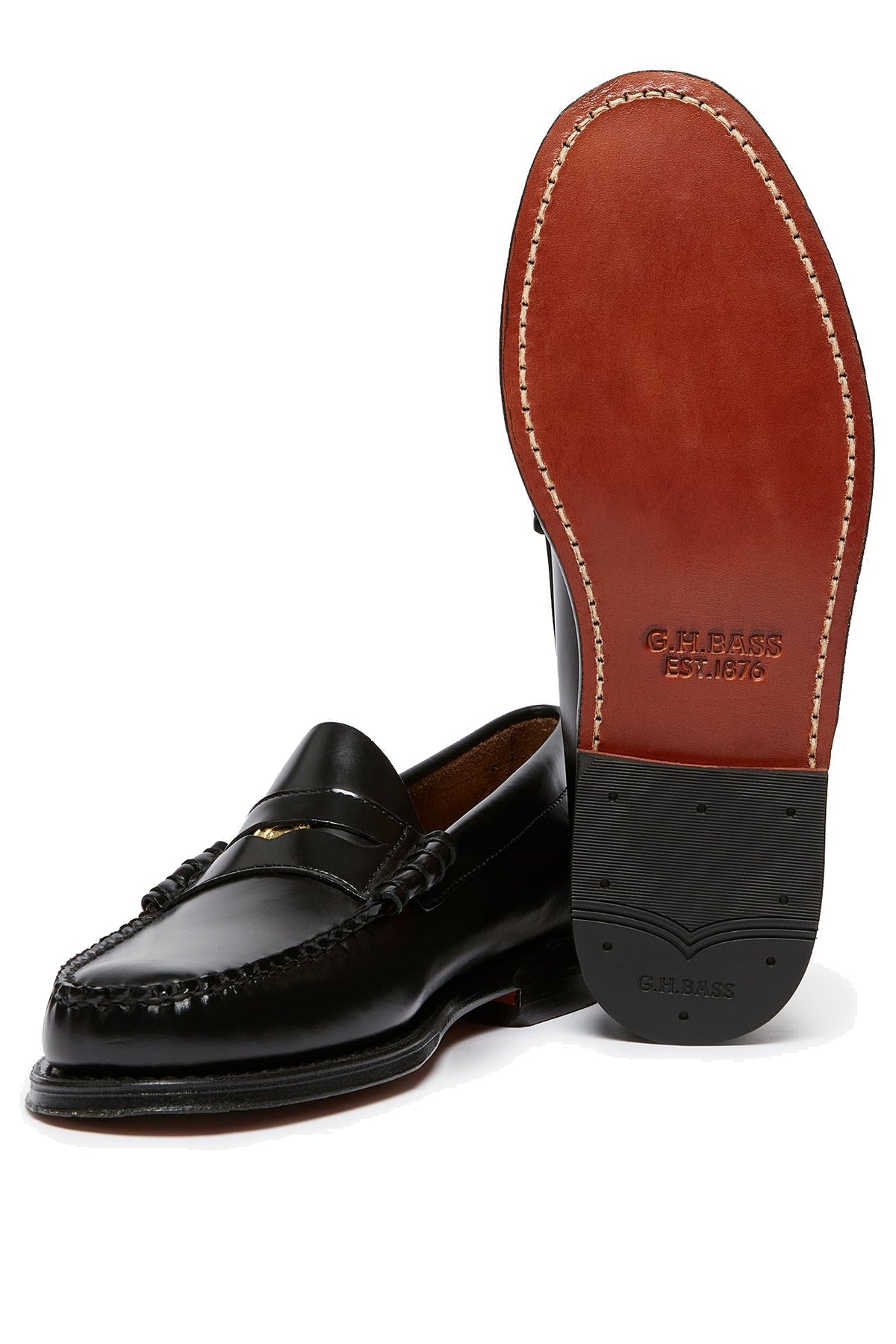 G.H.BASS&CO Mocassino Weejuns penny in pelle con moneta BA11010W 000 