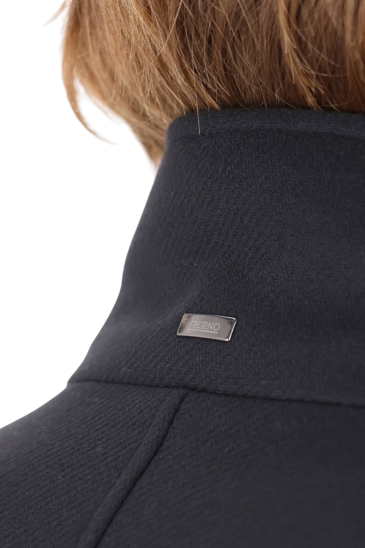 Herno Cappotto in lana con collo in eco-castorino CA000214U 33344 9200 