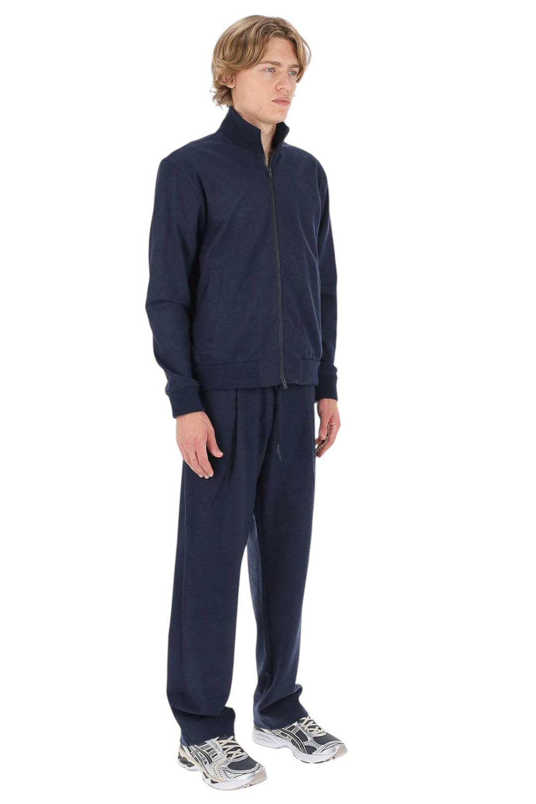 Herno Felpa full zip in tessuto doppiato JC000091U 56034 9200 