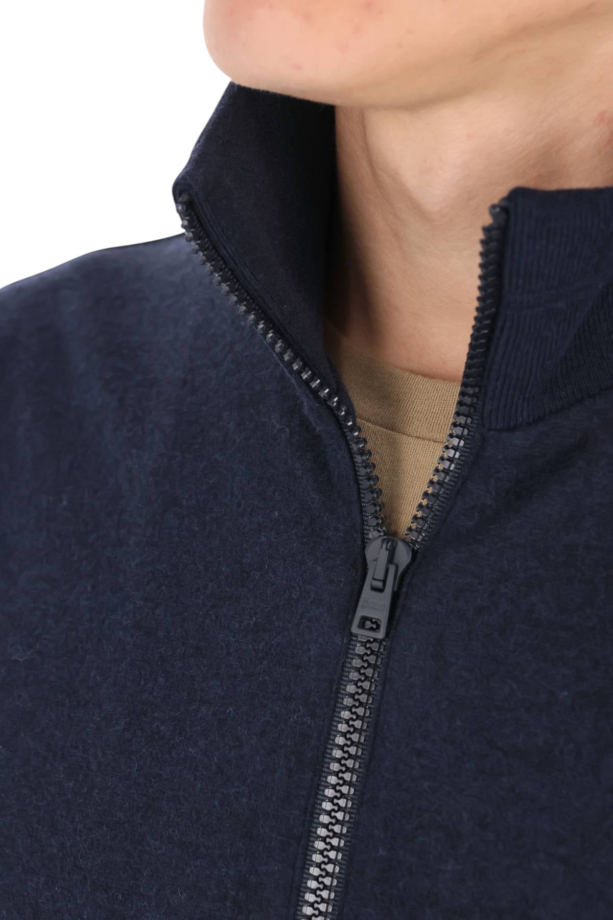 Herno Felpa full zip in tessuto doppiato JC000091U 56034 9200 