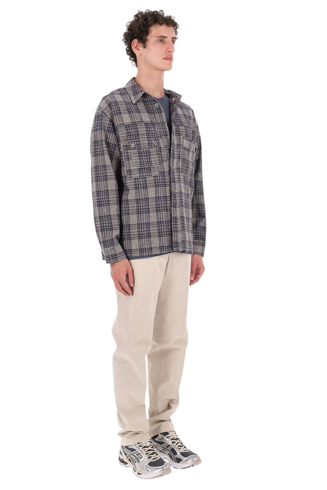 Isabel Marant Camicia check in misto lino CH0354HB-D3I06H 30MI 