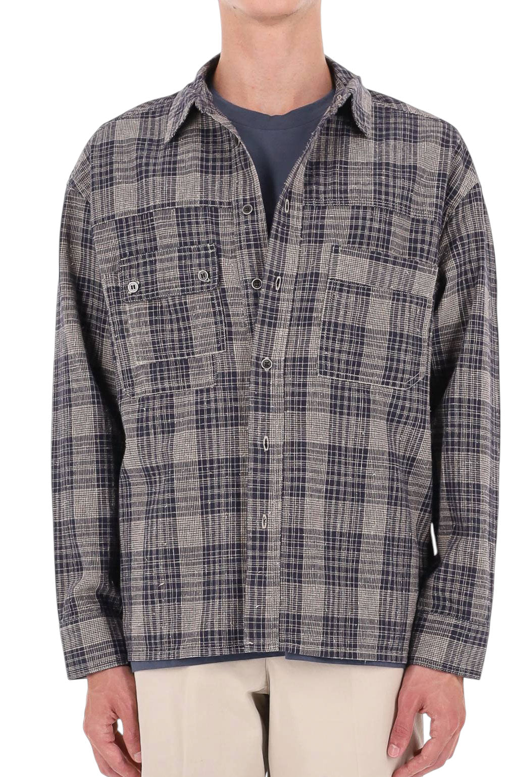 Isabel Marant Camicia check in misto lino CH0354HB-D3I06H 30MI 