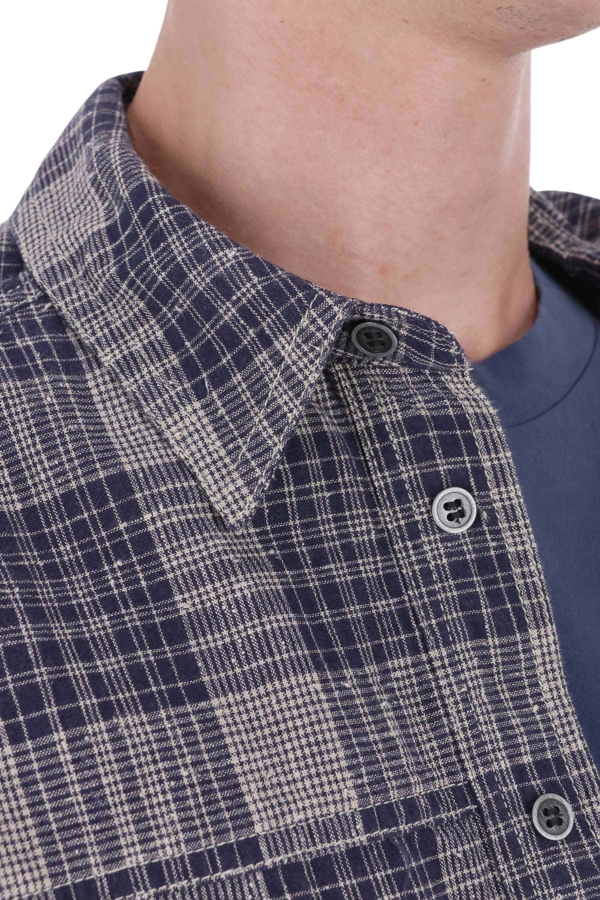 Isabel Marant Camicia check in misto lino CH0354HB-D3I06H 30MI 