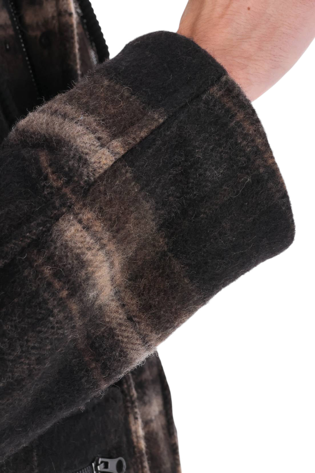 Isabel Marant Giubbotto Kiril check in lana MA0579HA-D3D01H BKKI 