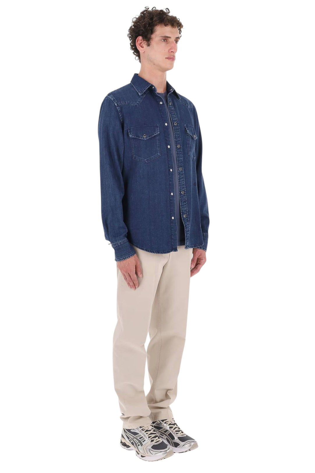 Jacob Cohen Camicia texas in denim a resca C0002 026 T172A 200D 