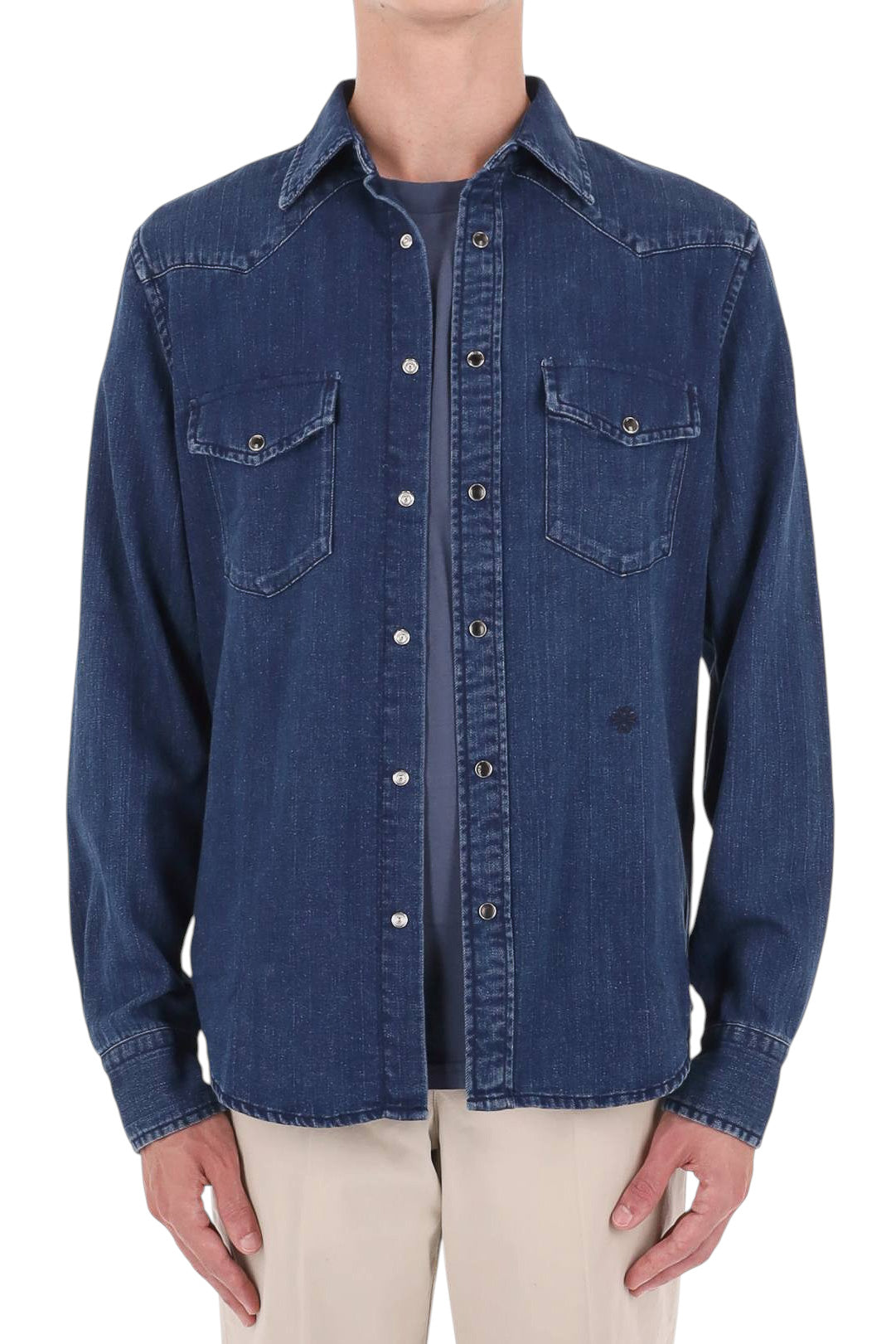 Jacob Cohen Camicia texas in denim a resca C0002 026 T172A 200D 