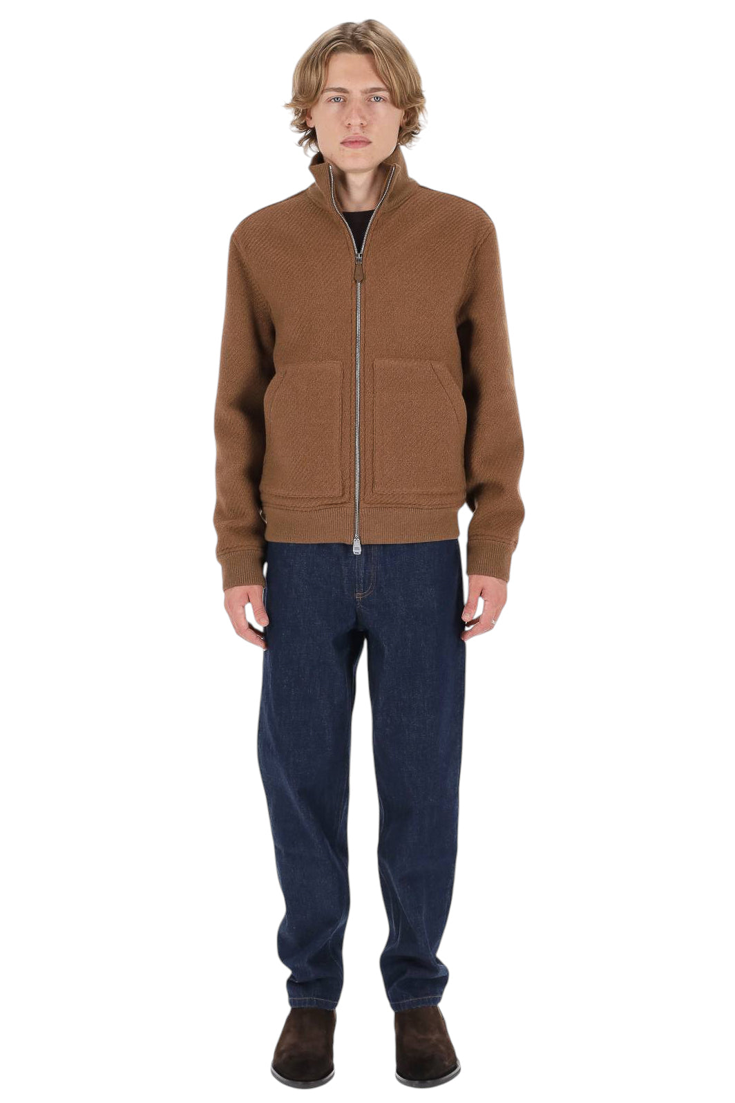 Jacob Cohen Giubbotto bomber in cashmere diagonale H0131 081 T010B 0866A 