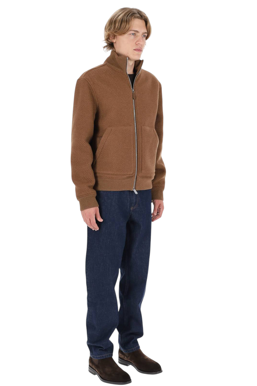 Jacob Cohen Giubbotto bomber in cashmere diagonale H0131 081 T010B 0866A 