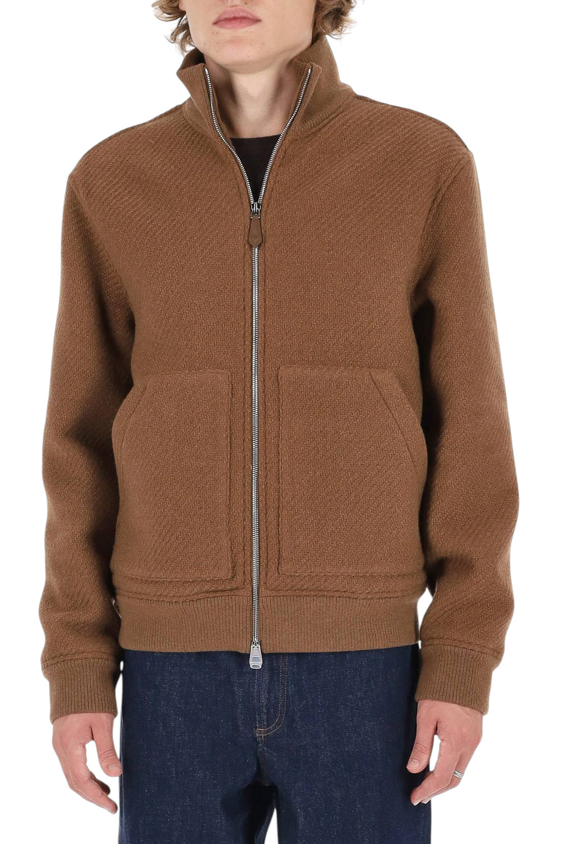 Jacob Cohen Giubbotto bomber in cashmere diagonale H0131 081 T010B 0866A 