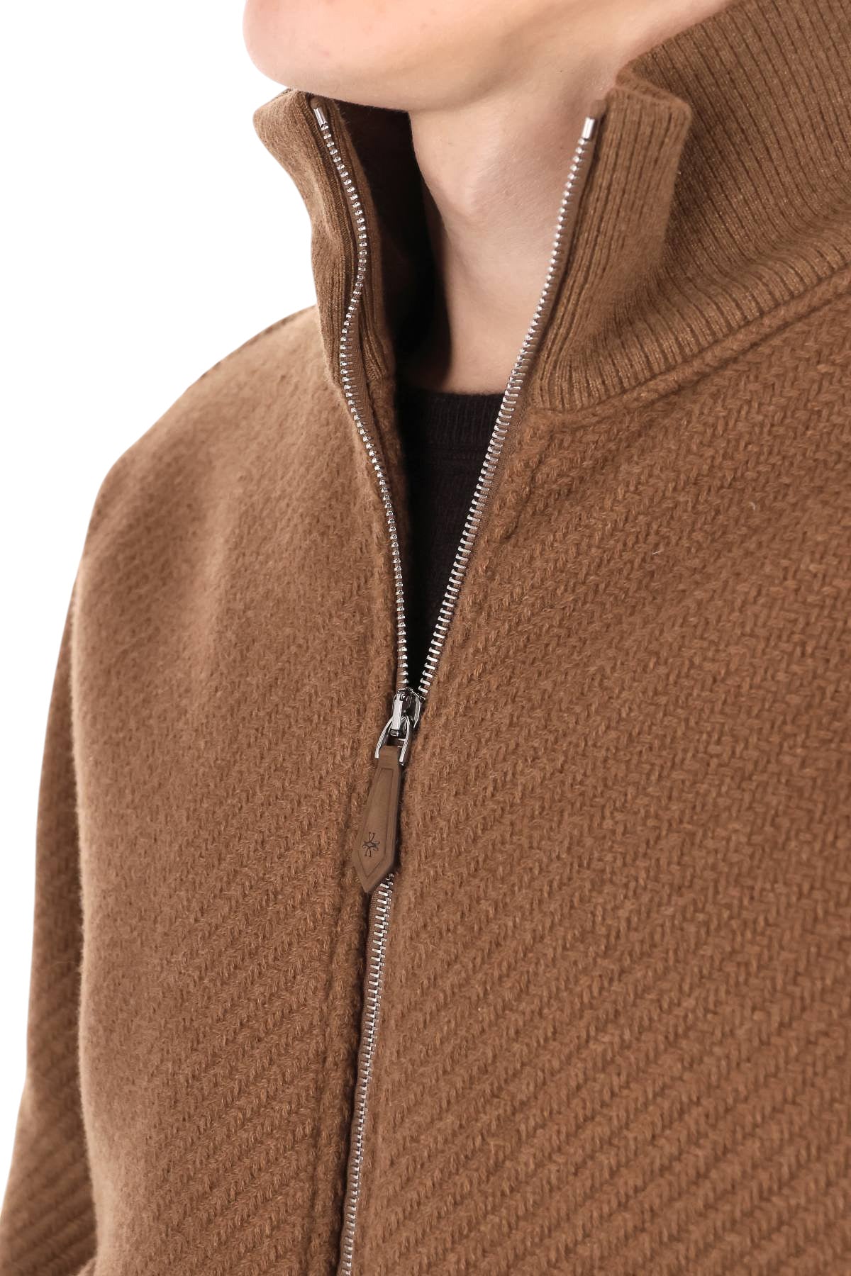 Jacob Cohen Giubbotto bomber in cashmere diagonale H0131 081 T010B 0866A 