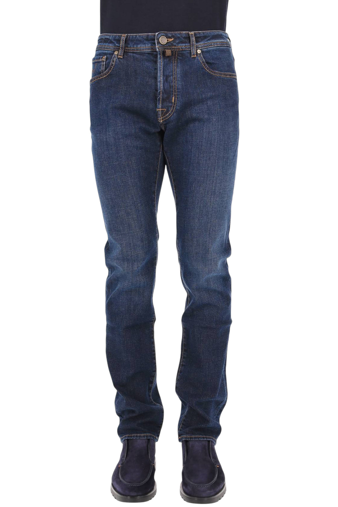 Jacob Cohen Jeans con etichetta in camoscio in cotone comfort Bard fit QE004 032 S4369 100D 