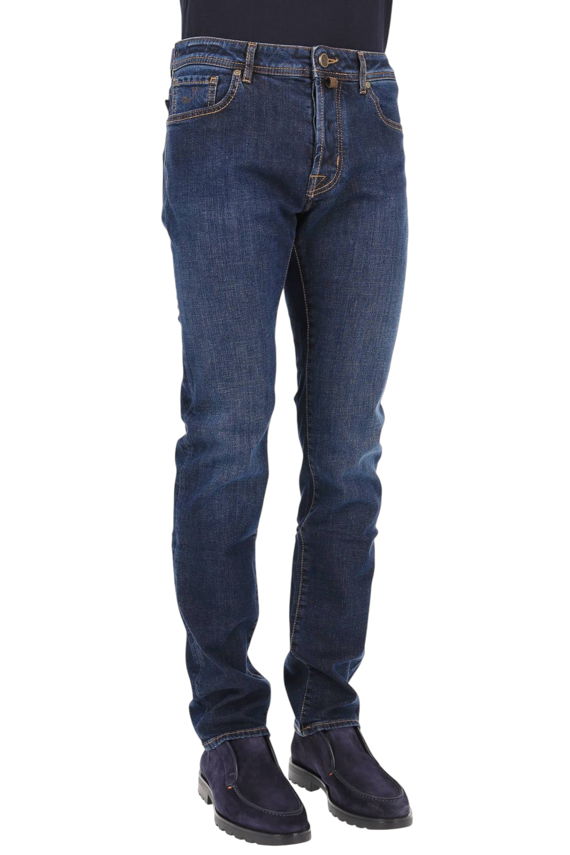 Jacob Cohen Jeans con etichetta in camoscio in cotone comfort Bard fit QE004 032 S4369 100D 