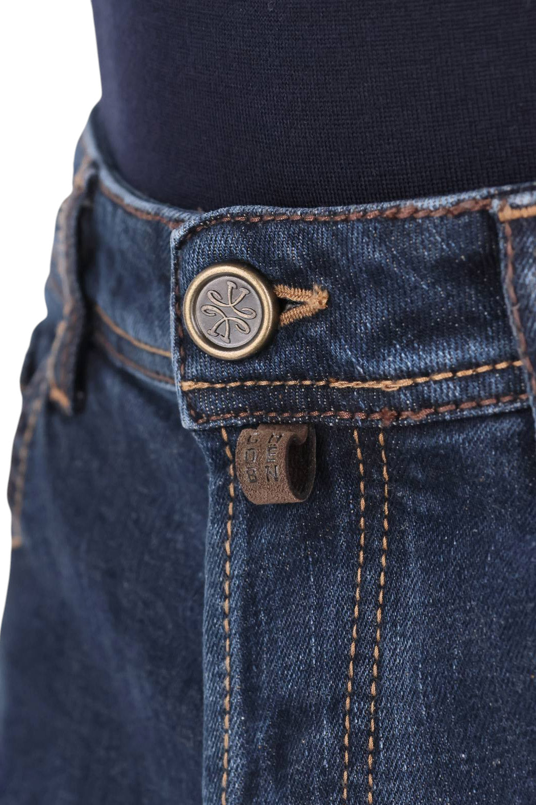 Jacob Cohen Jeans con etichetta in camoscio in cotone comfort Bard fit QE004 032 S4369 100D 