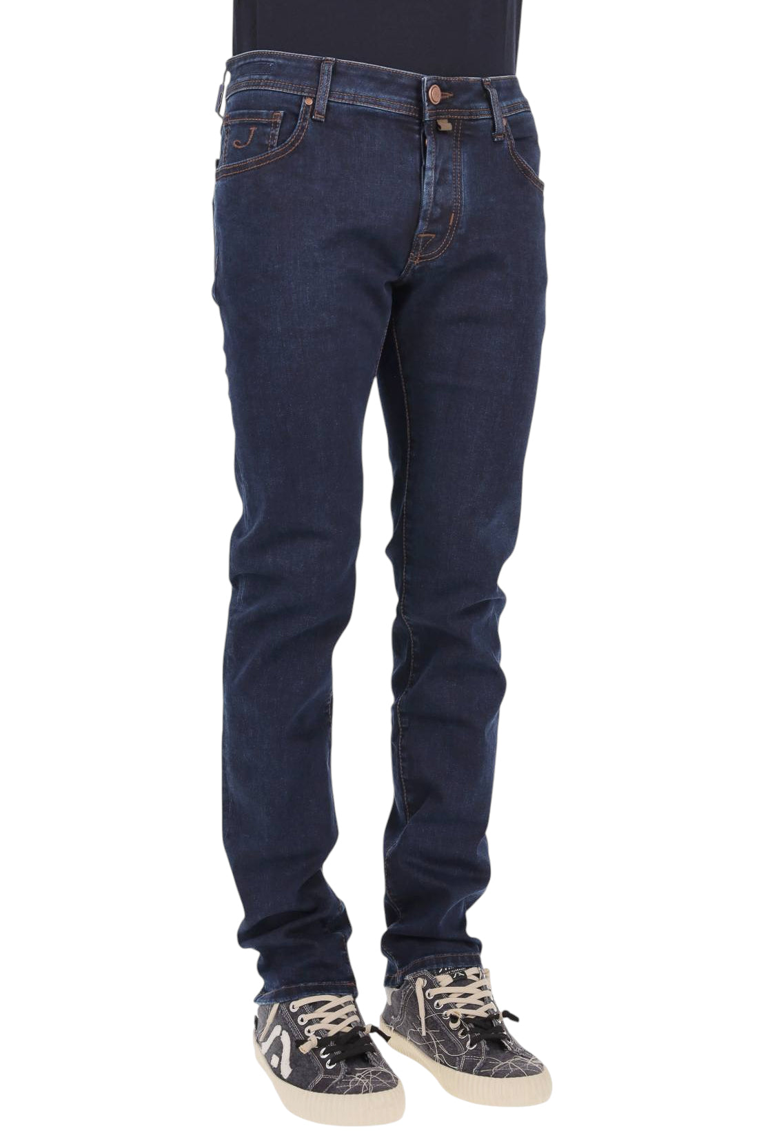 Jacob Cohen Jeans con etichetta in camoscio in cotone comfort Nick fit QE006 030 S3624 100D 