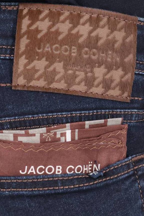 Jacob Cohen Jeans con etichetta in camoscio in cotone comfort Nick fit QE006 030 S3624 100D 