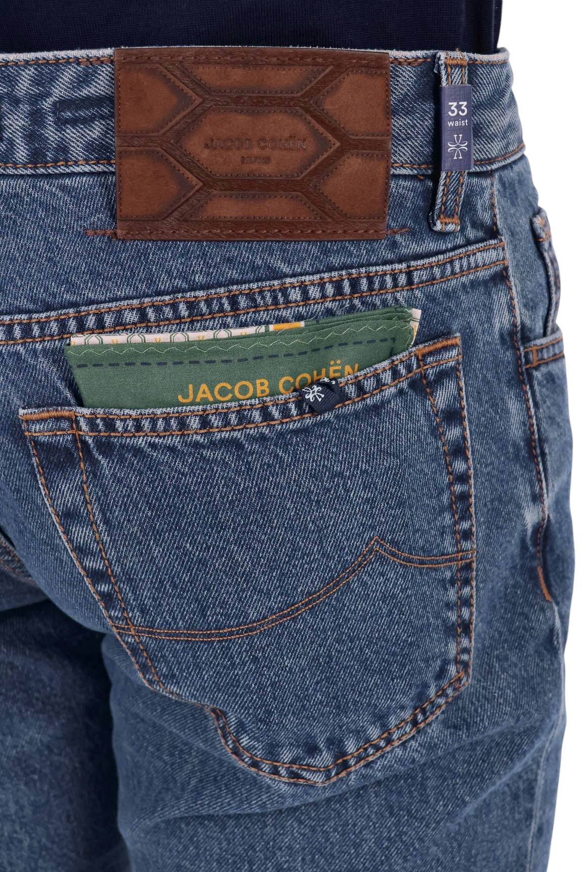 Jacob Cohen Jeans con etichetta in pelle in cotone Bard fit QM004 53C T783A 200D 