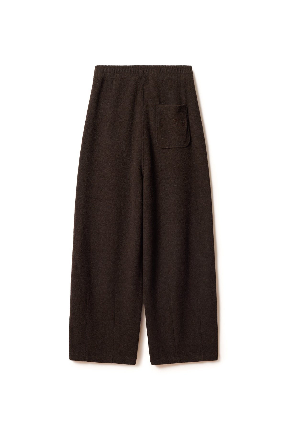 Maison Kitsuné Pantalone in felpa di cotone-lana MRMJG01KMBIS9 DARK WOOD 