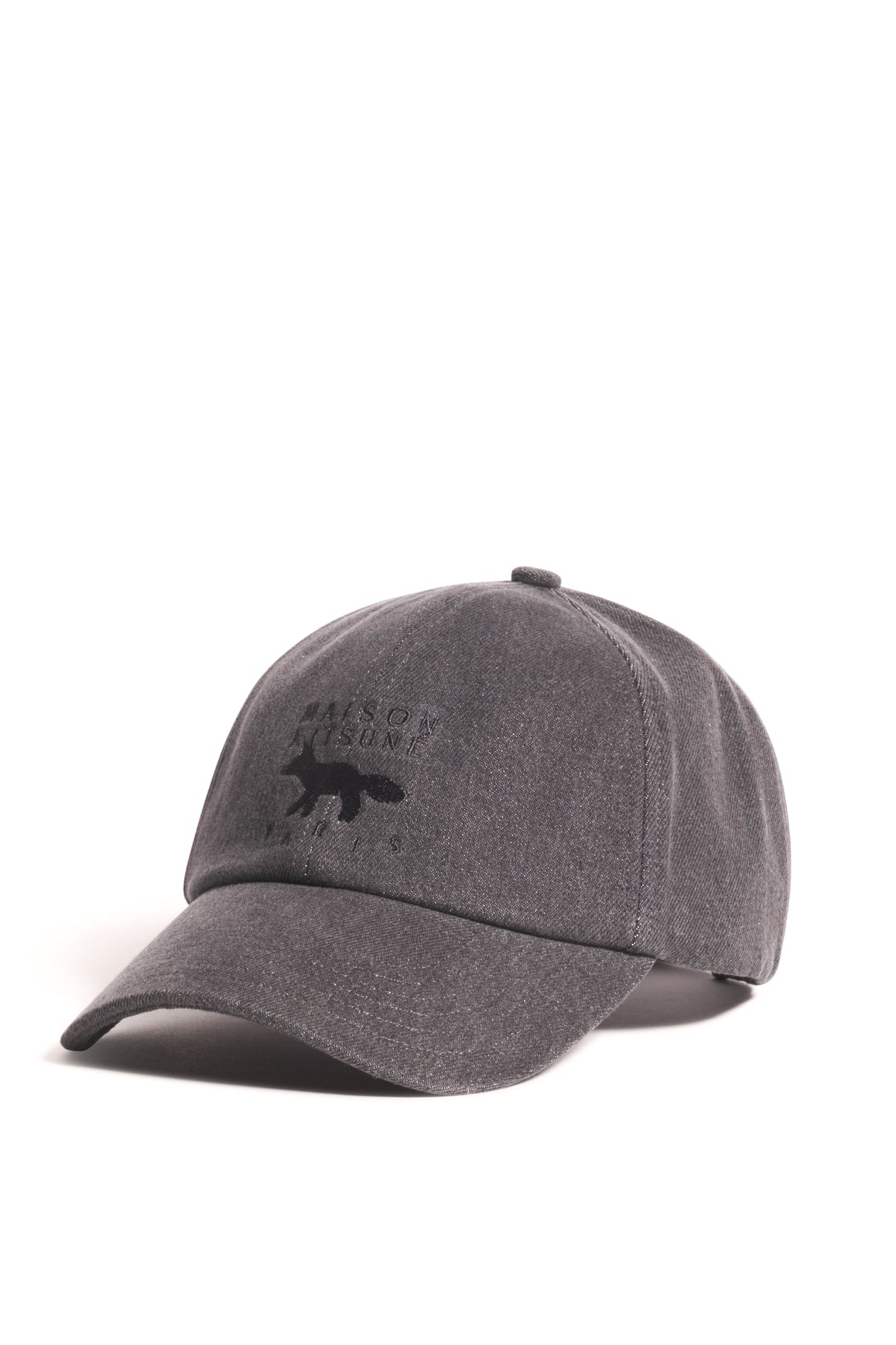 Maison Kitsuné Baseball in cotone MRUAH03WB0061 WASHED BLACK 