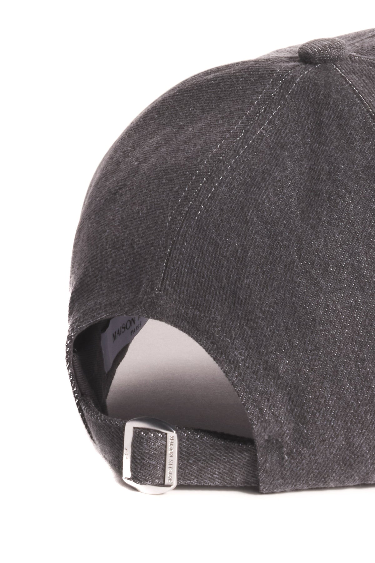 Maison Kitsuné Baseball in cotone MRUAH03WB0061 WASHED BLACK 