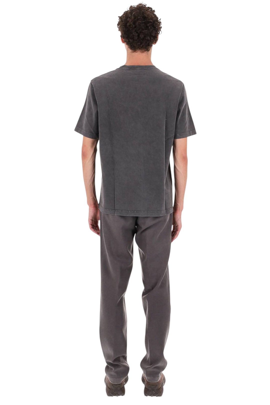 Maison Kitsuné T-shirt in cotone faded PM00108KJBIT7 BLACK FADED 