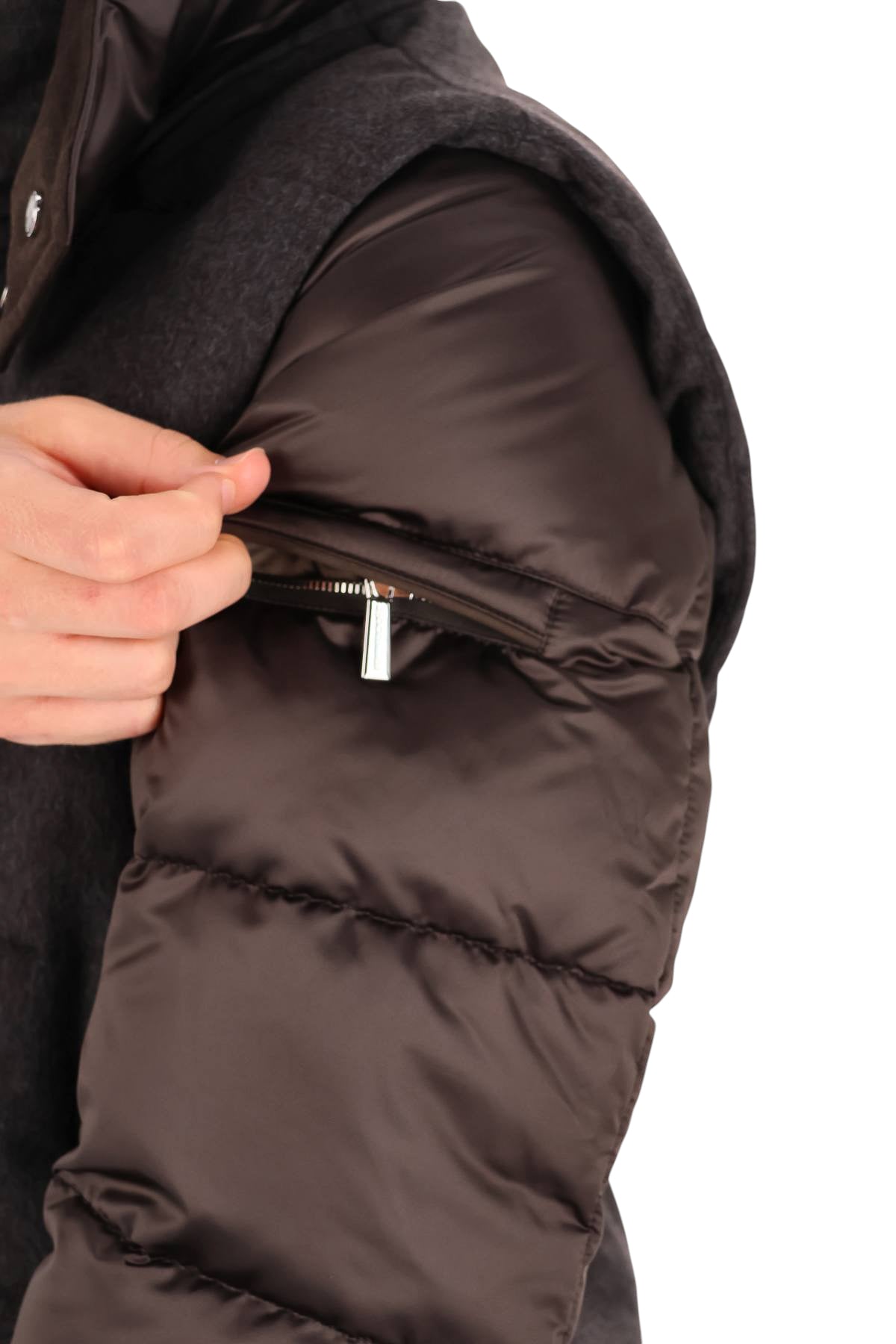 Moorer Bomber bimateriale lana+nylon mod. Casciano-SE9 CASCIANO SE9 U0202 