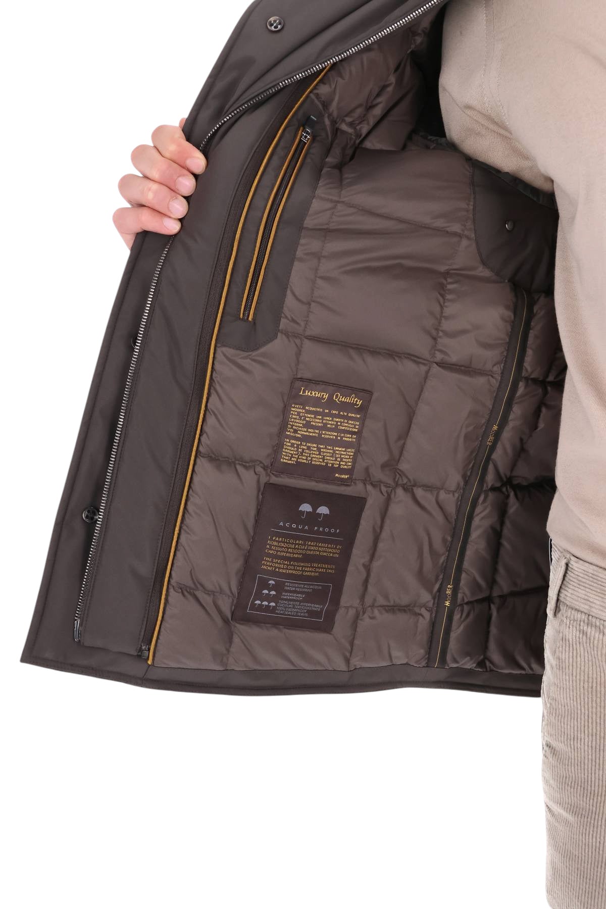 Moorer Giubbotto-overshirt Dasson-LL in flanella di lana vergine e cashmere DASSON LL U0311 