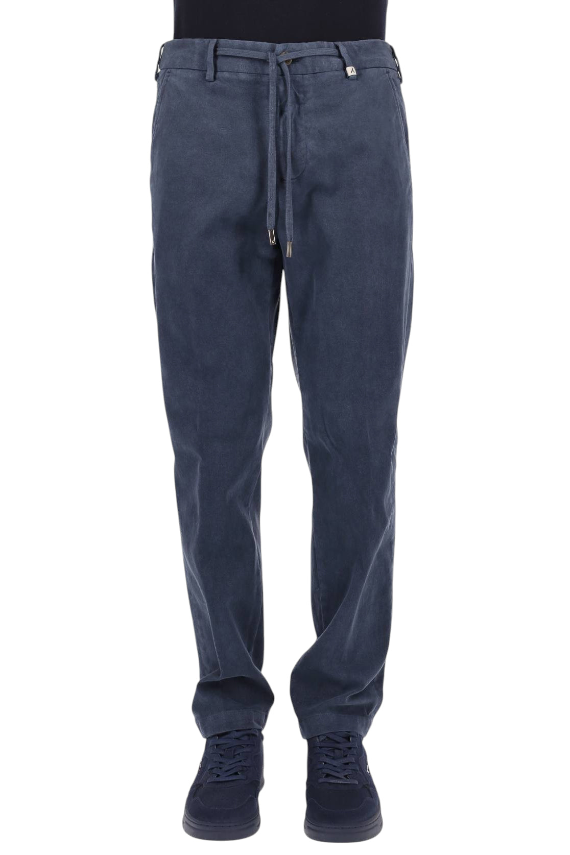 Myths Pantalone in cotone diagonale con coulisse 26WM12L 13-FR/2 037 