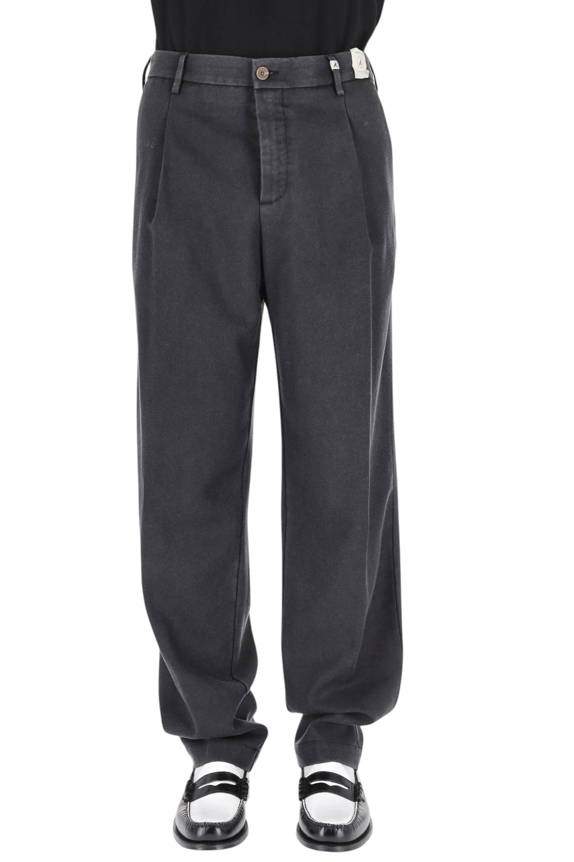 Myths Pantalone Ade-P in lana vergine over fit 26WM23L 102 999 