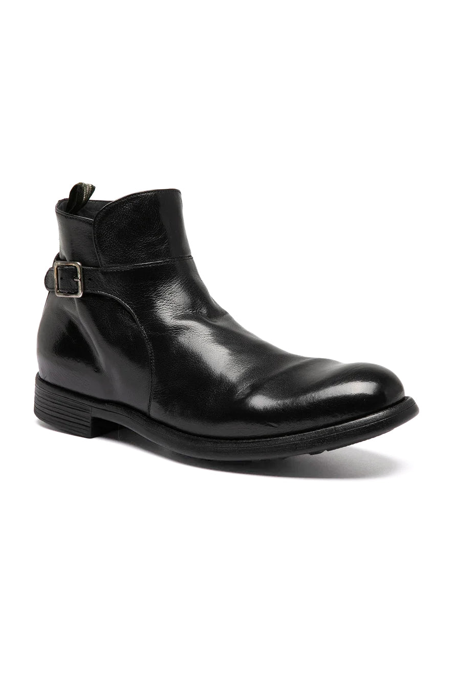 Officine Creative Stivaletto Chronicle in pelle con fibbia OCUCHRO068IGNIS1000 NERO 