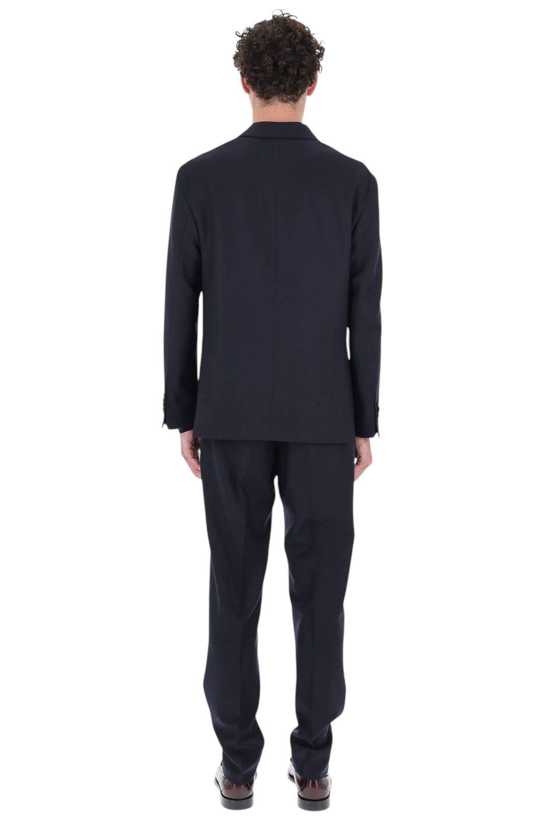 Officine Générale Giacca Michel in twill di lana vergine MTLG409 DARK NAVY 
