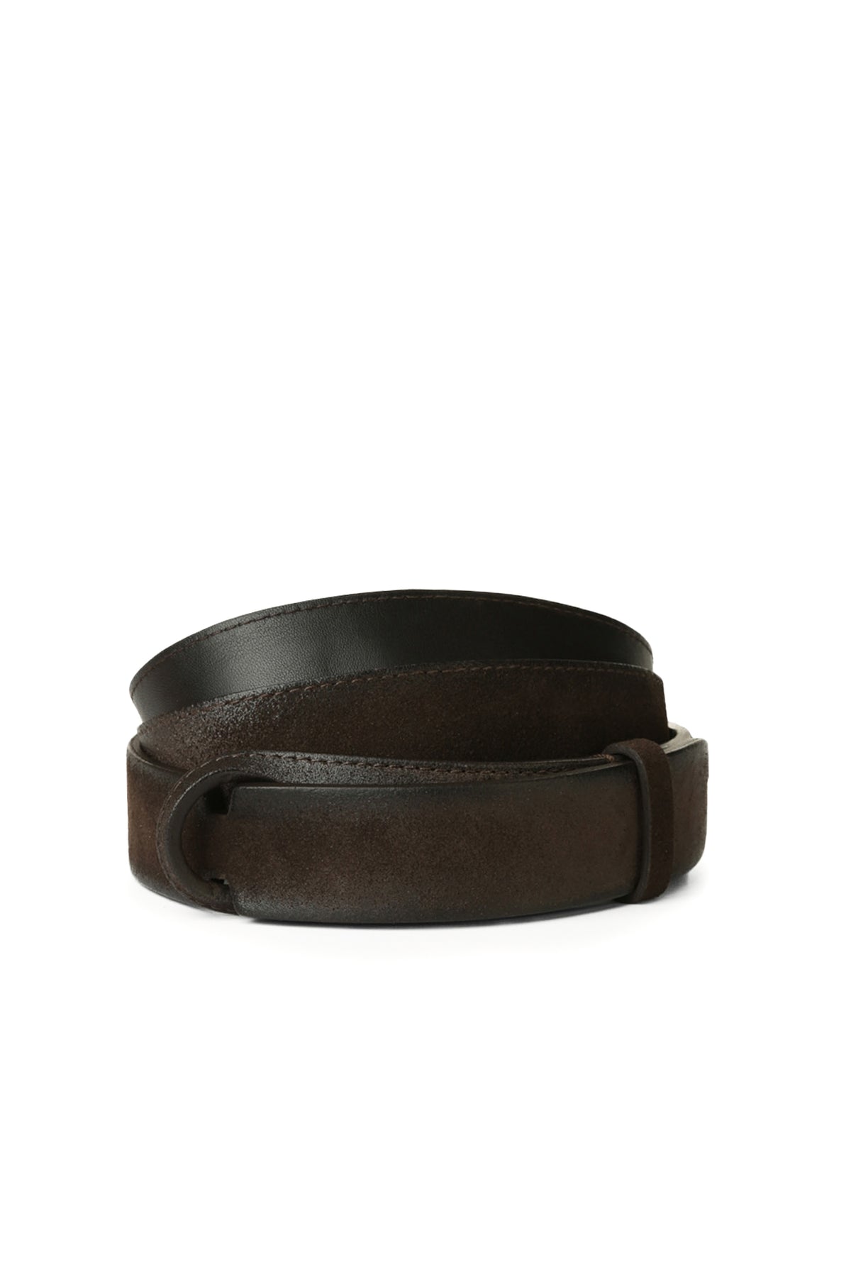 Orciani Cintura NoBuckle Cloudy in suede spazzolato testa di moro NB0053_CLO/3 T.MORO 