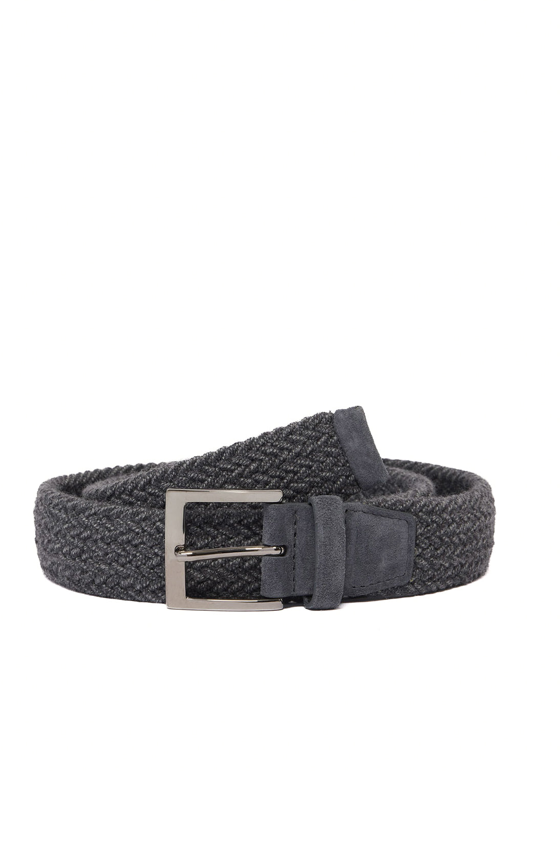 Orciani Cintura intrecciata stretch in lana U08431_EWI ANTRACITE 