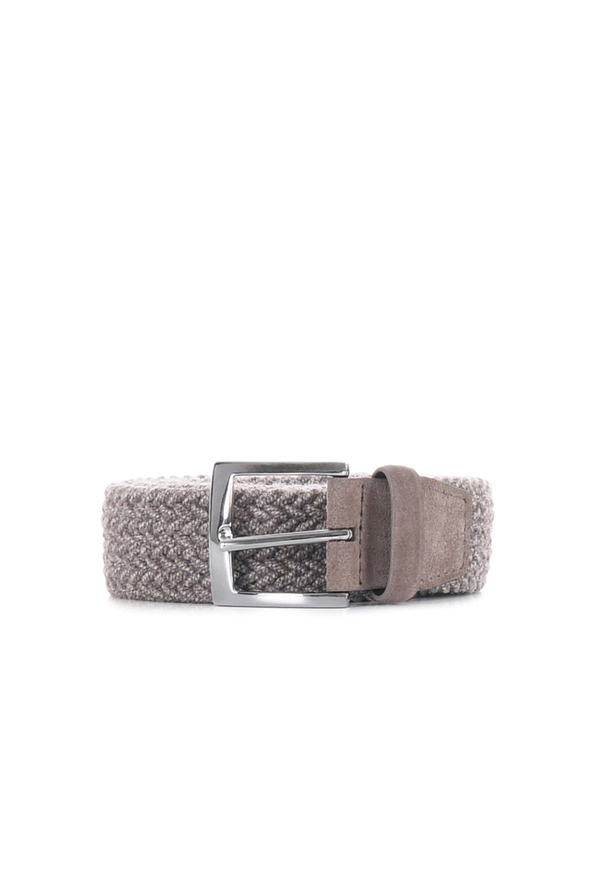 Orciani Cintura intrecciata stretch in lana U08431_EWI/2 FANGO 