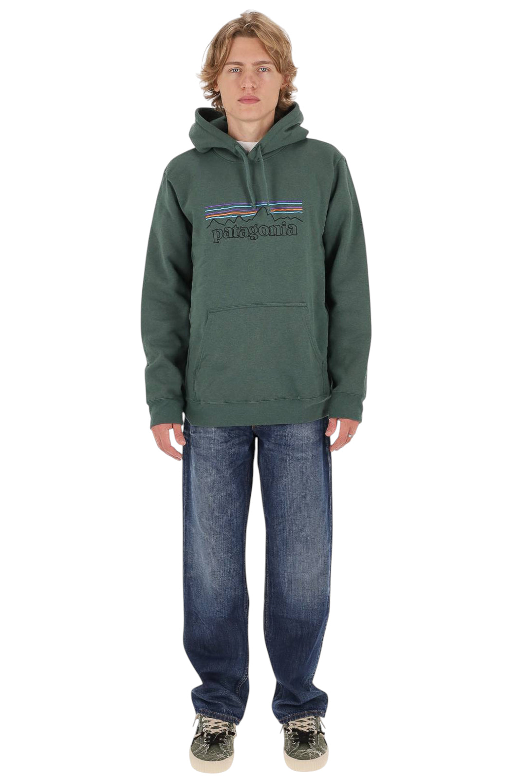 Patagonia Felpa P-6 Logo Uprisal con cappuccio 39622/2 POCG 