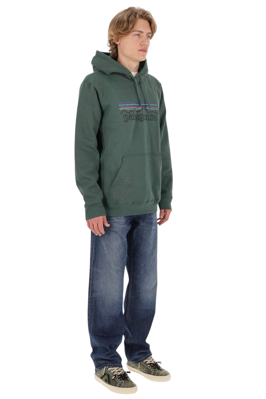 Patagonia Felpa P-6 Logo Uprisal con cappuccio 39622/2 POCG 