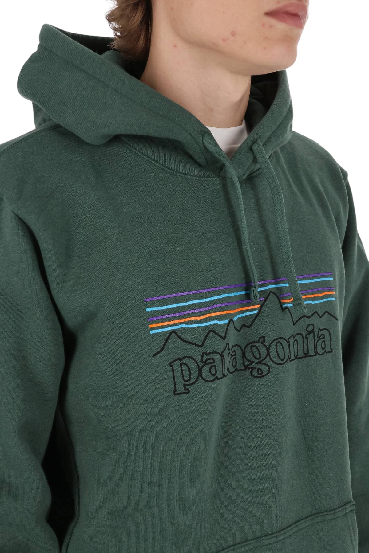 Patagonia Felpa P-6 Logo Uprisal con cappuccio 39622/2 POCG 