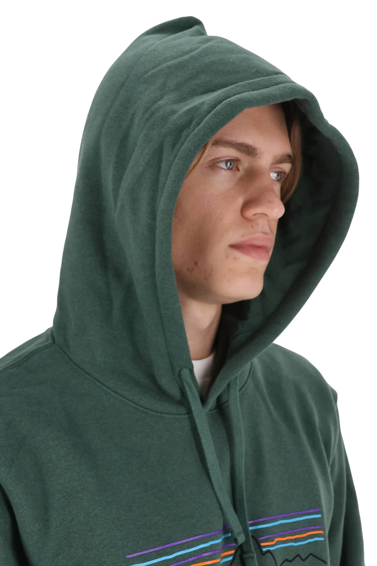 Patagonia Felpa P-6 Logo Uprisal con cappuccio 39622/2 POCG 