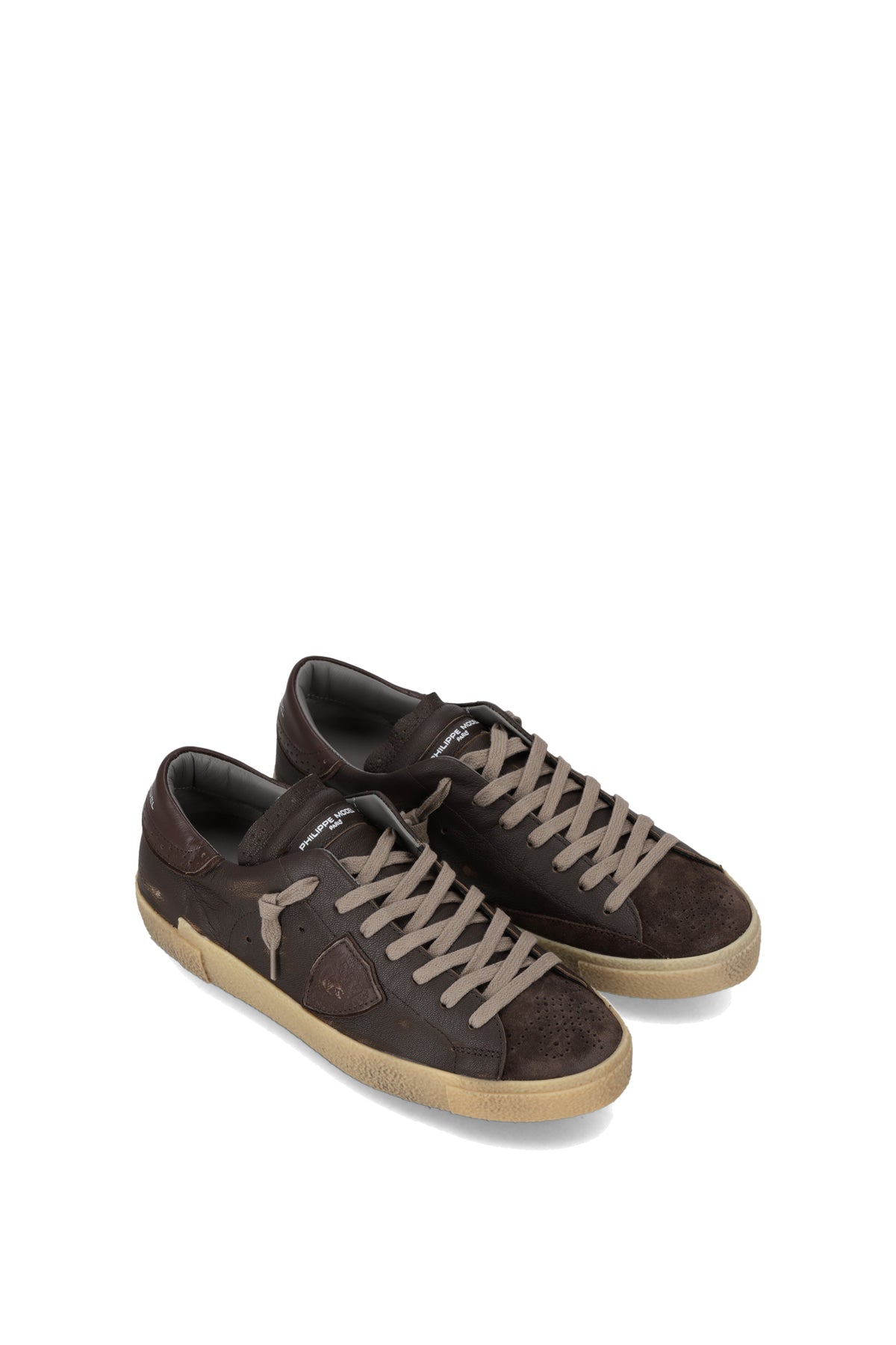 Philippe Model Sneaker Paris in pelle con lavorazione brogue PRLU PRSX/20 WRG1 