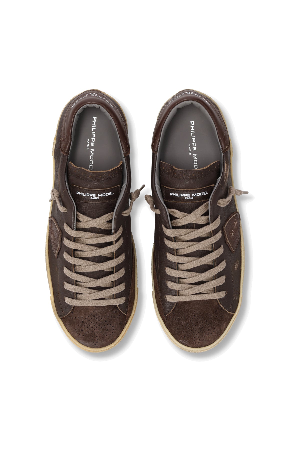Philippe Model Sneaker Paris in pelle con lavorazione brogue PRLU PRSX/20 WRG1 