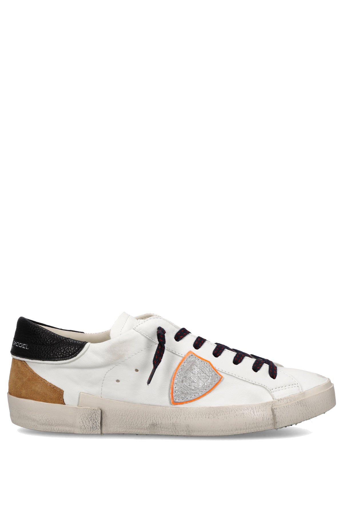 Philippe Model Sneaker Paris in pelle Vintage Mix con talloncino nero PRLU PRSX/23 WX58 