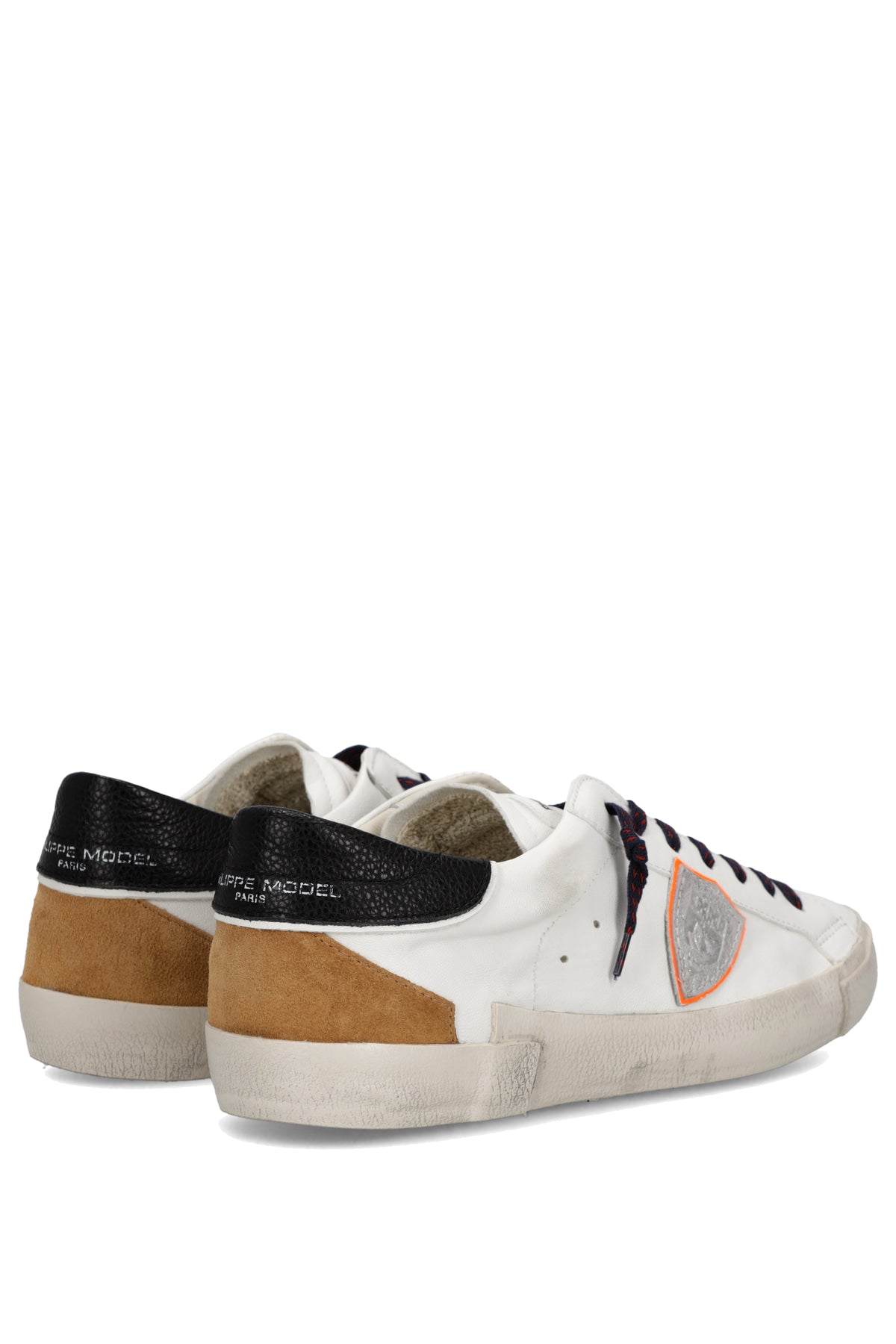 Philippe Model Sneaker Paris in pelle Vintage Mix con talloncino nero PRLU PRSX/23 WX58 