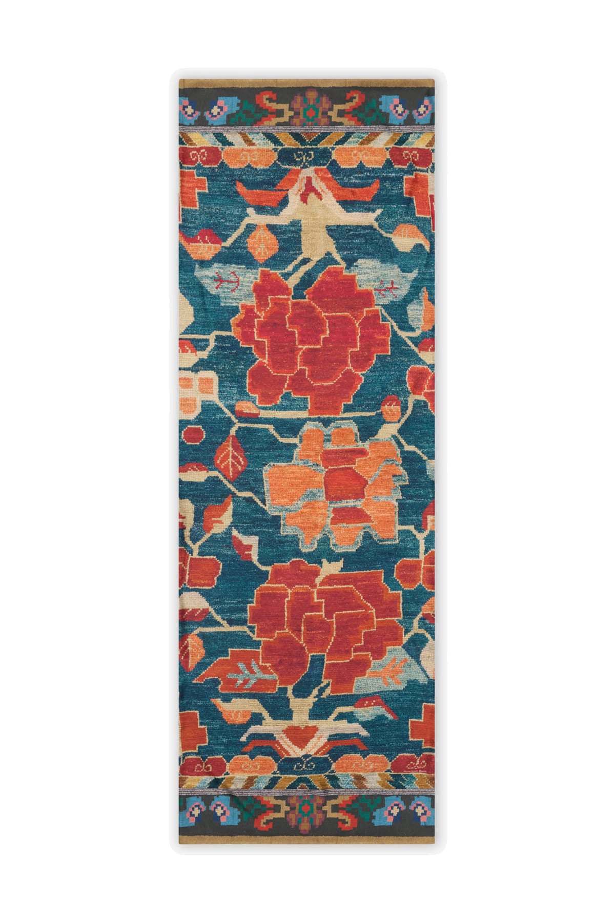 Pierre-Louis Mascia Sciarpa ALOEWON in seta-modal-cashmere stampa geometrica 518913 101 