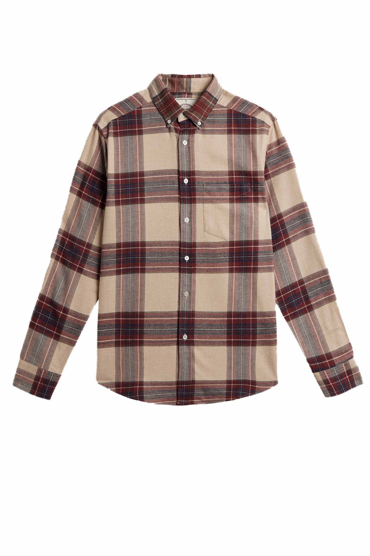 Portuguese Flannel Camicia in flanella di cotone check SABELA BLUE 